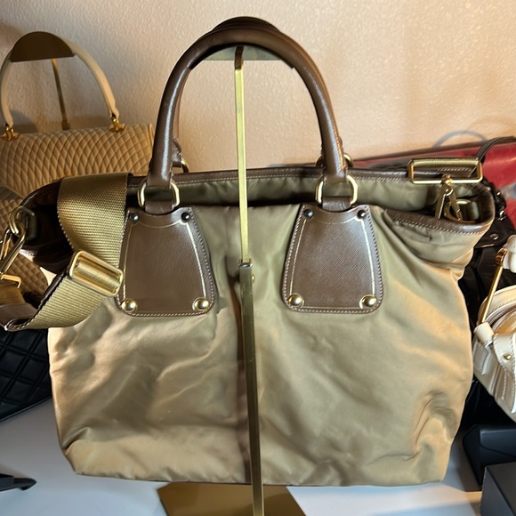 Prada EUC Crossbody or Handbag Leather and Nylon - Picture 3 of 9